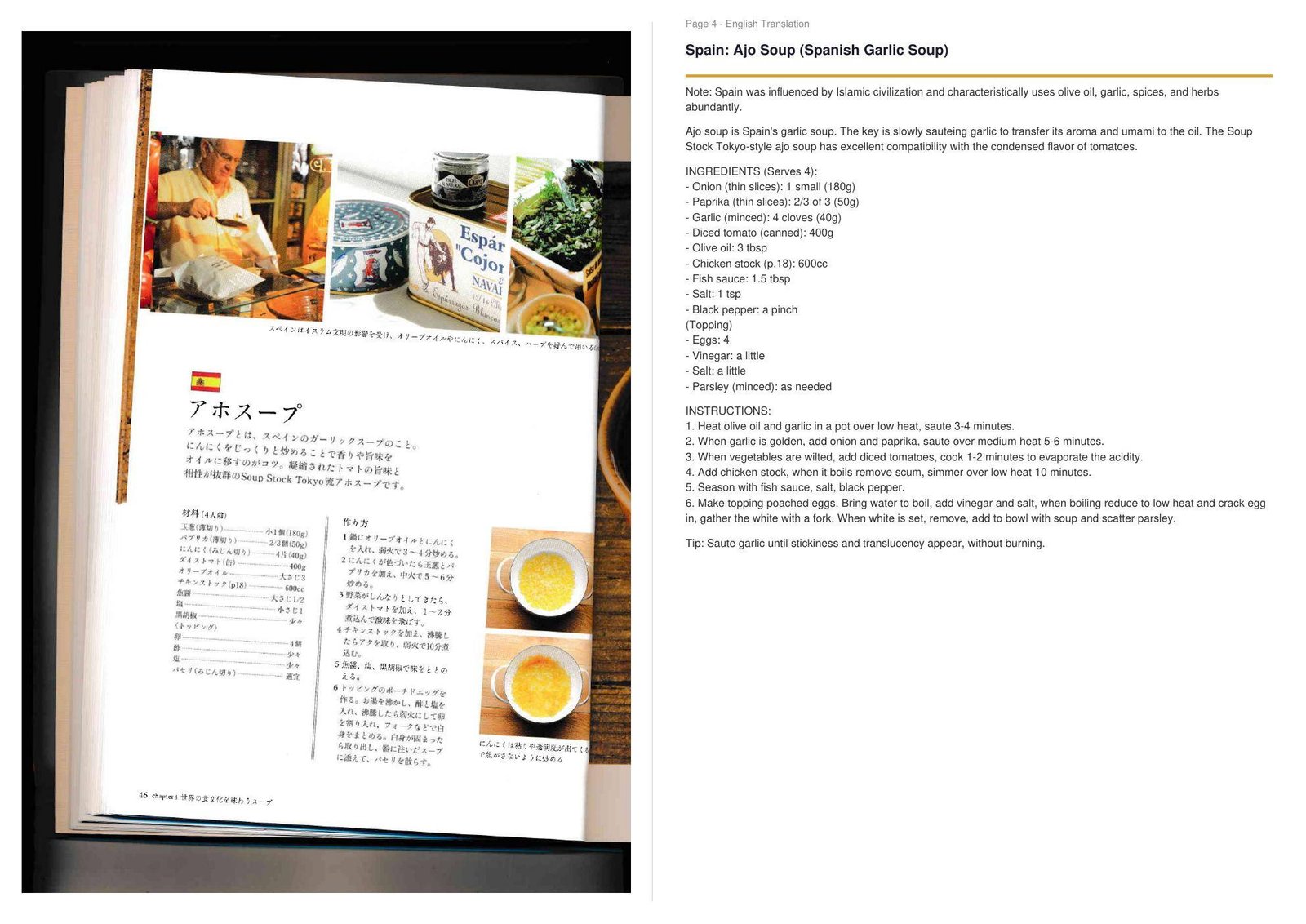 Recipe page