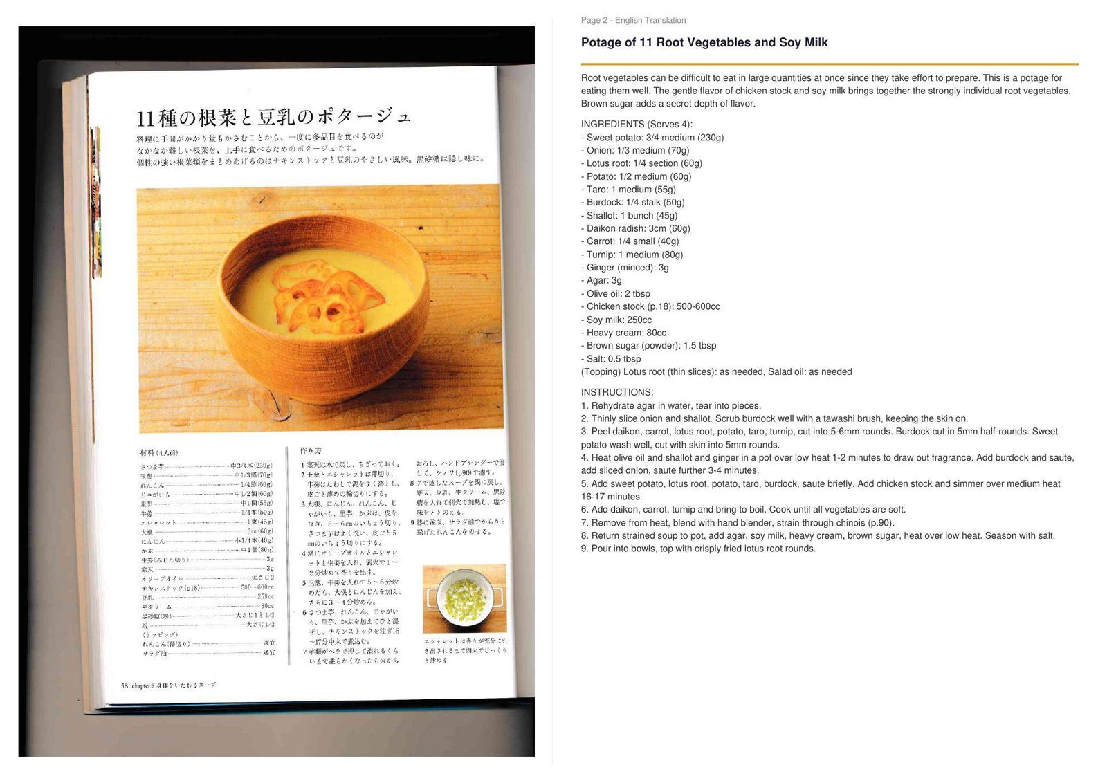 Recipe page