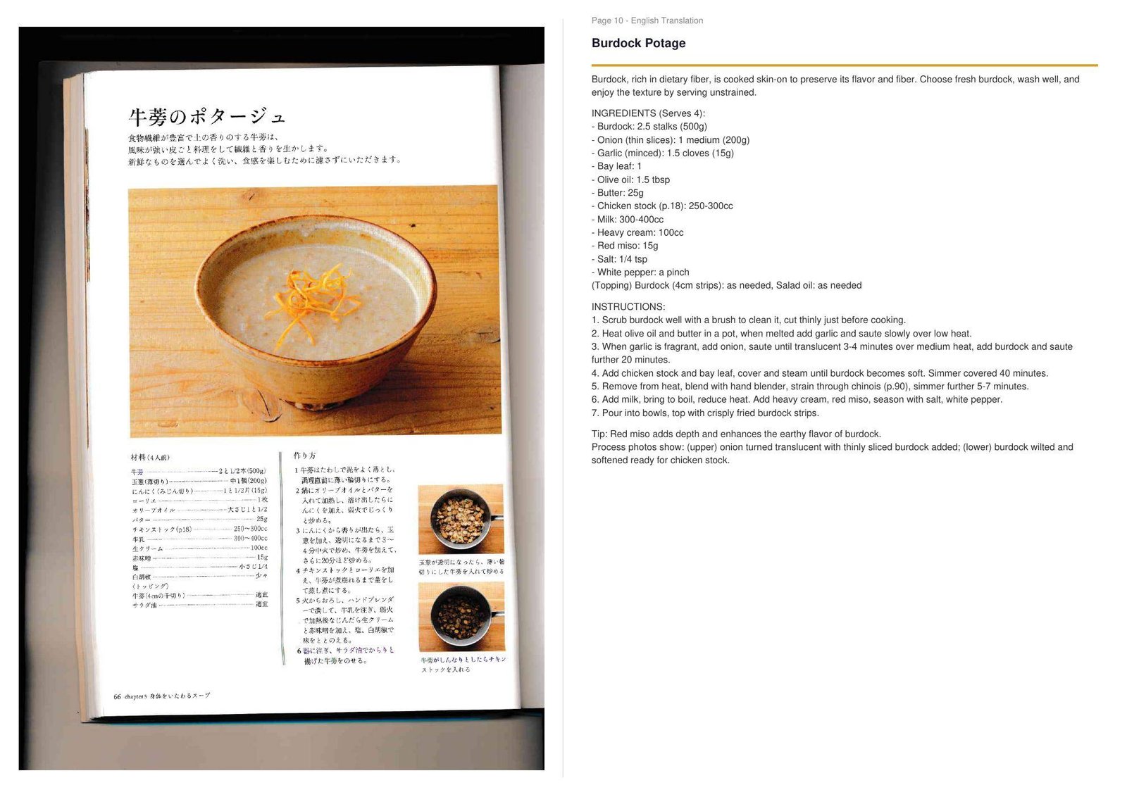 Recipe page