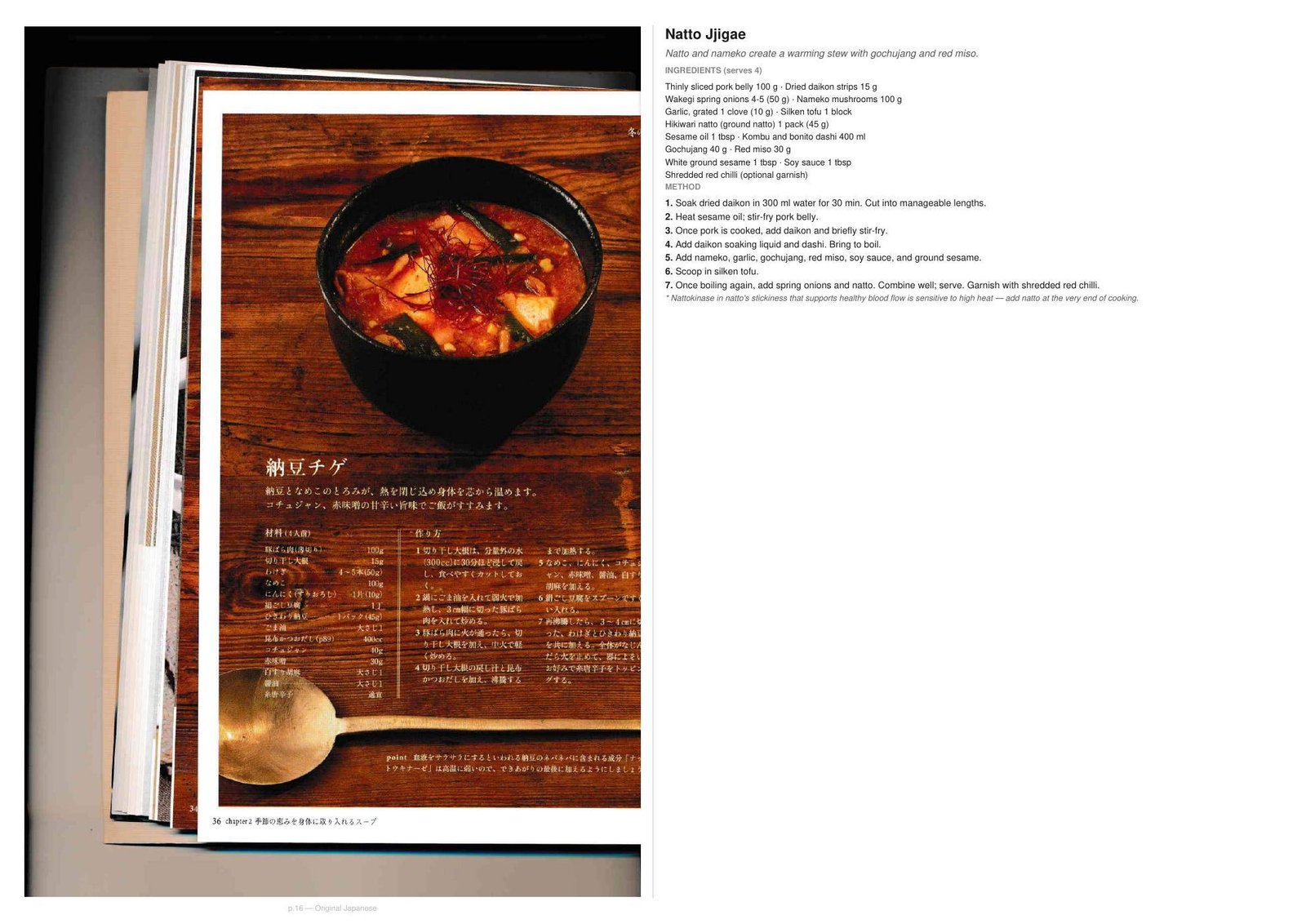 Recipe page